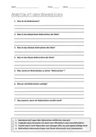 Vorschau - Arbeitsblätter - AB mit Fragen zum Thema "Wahrzeichen" + Lösungsblatt - Deckblatt