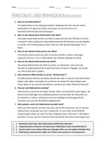 Vorschau - Arbeitsblätter - AB mit Fragen zum Thema "Wahrzeichen" + Lösungsblatt - Seite 1
