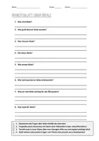 Vorschau - Arbeitsblätter - Lernposter + AB mit Fragen zum Thema "Wale" + Lösungsblatt + Infografik - Seite 1