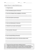 Vorschau - Arbeitsblätter - AB mit Fragen zum Thema "Warschau" + Lösungsblatt - Deckblatt