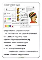Vorschau - Präsentationen/Tafelbilder - Musik 🎵 Mozart Reggae für Boomwhackers mit Quiz und Lebenslauf - Seite 1