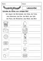 Vorschau - Arbeitsblätter - Wortschatz zum Thema Lebensmittel interaktiv üben (DaZ / DaF) - Seite 3