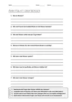 Vorschau - Arbeitsblätter - Lernposter + AB mit Fragen zum Thema "Wasser" + Lösungsblatt + Infografik - Seite 1