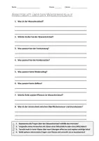 Vorschau - Arbeitsblätter - AB mit Fragen zum Thema "Wasserkreislauf" + Lösungsblatt + Infografik - Deckblatt