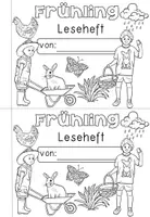 Vorschau - Unterrichtsreihen - Frühling - Miniheft Erstes Lesen für Klasse 1/2 - differenzierte Aufgaben - Seite 1