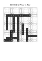 Vista previa - Hojas de trabajo - Puzzle de búsqueda "Tiere im Meer" Alfabetización alemana - página 3