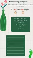 Vorschau - Arbeitsblätter - Deutsch lernen: Mülltrennung - Grammatik - Wortschatz - Seite 2