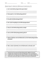 Vorschau - Arbeitsblätter - AB mit Fragen zum Thema "Weihnachtsgeschichte" + Lösungsblatt + Infografik - Deckblatt