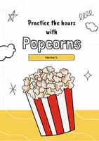 Vista previa - Juegos / Gamificación - Practice the hours with popcorns - página 1