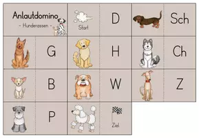Vorschau - Spiele - Lesedomino - Hunderassen - 1. Klasse - Deutsch - Seite 3