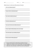 Vorschau - Arbeitsblätter - Lernplakat + AB mit Fragen zum Thema "Weihnachtsmann" + Lösungsblatt + Infografik - Seite 1