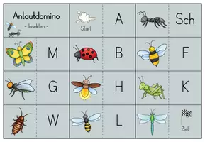 Vorschau - Spiele - Lesedomino - Insekten - 1. Klasse - Deutsch - Seite 3