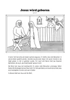 Vorschau - Arbeitsblätter - Jesus wird geboren - Die Weihnachtsgeschichte - Seite 1