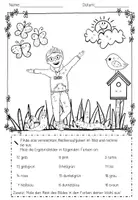 Vorschau - Arbeitsblätter - Rechenmalblatt Frühling – Addition & Subtraktion im Zahlenraum 20 | Klasse 1 (mit & ohne Zehnerübergang) - Seite 3