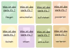 Vorschau - Spiele - Brettspiel Perfekt mit haben / sein & Verben P2 - Spiel A1 - Seite 3