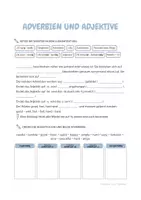 Vorschau - Arbeitsblätter - Adverbs and Adjectives | Worksheet 1 - Seite 1