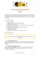 Aperçu - Jeux - Cartes Montessori - Fruits - Fond blanc - Page 1