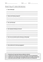 Vorschau - Arbeitsblätter - AB mit Fragen zum Thema "Werbung" + Lösungsblatt + Infografik - Deckblatt