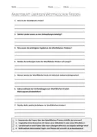 Vorschau - Arbeitsblätter - Lernposter + AB mit Fragen zum Thema "Westfälischer Friede" + Lösungsblatt + Infografik - Seite 1