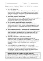 Vorschau - Arbeitsblätter - AB mit Fragen zum Thema "Westliche Welt" + Lösungsblatt - Seite 1