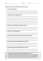 Vorschau - Arbeitsblätter - Lernposter + AB mit Fragen zum Thema "Wiederkäuer" + Lösungsblatt + Mindmap + Infografik - Seite 1