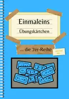 Vorschau - Aufgabenkarten - Kärtchen zum Üben der 7er-Reihe für die 2. und 3. Klasse - Deckblatt