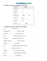Aperçu - Feuilles d'exercices - Conjugaison : Les verbes « être » et « avoir » au présent - Page de couverture