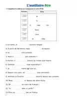 Aperçu - Feuilles d'exercices - Conjugaison : Les verbes « être » et « avoir » au présent - Page 1