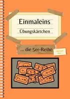 Vorschau - Aufgabenkarten - Kärtchen zum Üben der 5er-Reihe für die 2. und 3. Klasse - Deckblatt