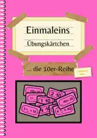 Vorschau - Aufgabenkarten - Kärtchen zum Üben der 10er-Reihe für die 2. und 3. Klasse - Deckblatt