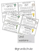 Vorschau - Poster - Präpositionen Bildkarten und Übersicht - Deckblatt