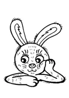 Vorschau - Mal- und Bastelvorlagen - Funny Bunnies 1. — witzige Hasen mit runde Kopf - Seite 2