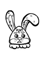 Vorschau - Mal- und Bastelvorlagen - Funny Bunnies 2. — witzige Hasen mit dreieckige Kopf - Seite 3