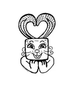 Vorschau - Mal- und Bastelvorlagen - Funny Bunnies 3. — witzige Hasen mit viereckigen Kopf - Seite 3