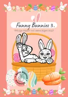 Vorschau - Mal- und Bastelvorlagen - Funny Bunnies 3. — witzige Hasen mit viereckigen Kopf - Deckblatt