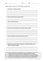 Vorschau - Arbeitsblätter - AB mit Fragen zum Thema "Wiedervereinigung" + Lösungsblatt + Infografik - Deckblatt