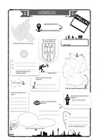 Vorschau - Mal- und Bastelvorlagen - Steckbrief Hamburg GL und Erdkunde - Deckblatt