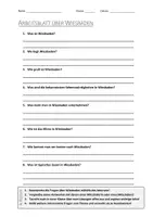 Vorschau - Arbeitsblätter - AB mit Fragen zum Thema "Wiesbaden" + Lösungsblatt + Mindmap + Infografik - Deckblatt