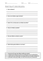 Vorschau - Arbeitsblätter - AB mit Fragen zum Thema "Wilderei" + Lösungsblatt + Mindmap + Infografik - Deckblatt