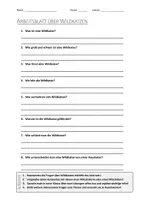 Vorschau - Arbeitsblätter - AB mit Fragen zum Thema "Wildkatze" + Lösungsblatt + Infografik - Deckblatt