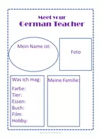 Vorschau - Arbeitsblätter - Meet your German Teacher - Sich als Deutschlehrer vorstellen - Seite 2