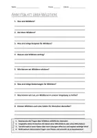 Vorschau - Arbeitsblätter - AB mit Fragen zum Thema "Wildtiere" + Lösungsblatt + Infografik - Deckblatt