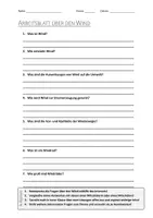 Vorschau - Arbeitsblätter - Lernposter + AB mit Fragen zum Thema "Wind" + Lösungsblatt + Infografik - Seite 1