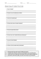 Vorschau - Arbeitsblätter - Lernposter + AB mit Fragen zum Thema "Youtube" + Lösungsblatt + Infografik - Seite 1