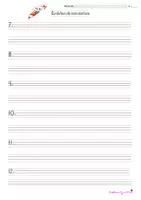 Aperçu - Feuilles d'exercices - Évolution de mon écriture - Page 1