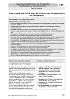 Vorschau - Stundenentwürfe - Jugend und Politik oder das Problem der Partizipation in der Demokratie - Seite 3
