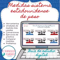 Vista previa - Interactivos - Medidas sistema estadounidense de peso guía de estudio digital - Portada