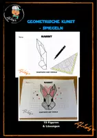 Vorschau - Arbeitsblätter - Geometrie - Geometrische Kunst - geometrisches Zeichnen - Materialpaket - Deckblatt
