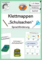Vorschau - Spiele - Sprachförderung „Schulsachen“: Klettmappen (Anybook Reader; DaZ/DaF) - Deckblatt