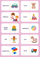 Vorschau - Spiele - "Toys and games" vocabulary Domino game - ready to use - Seite 1